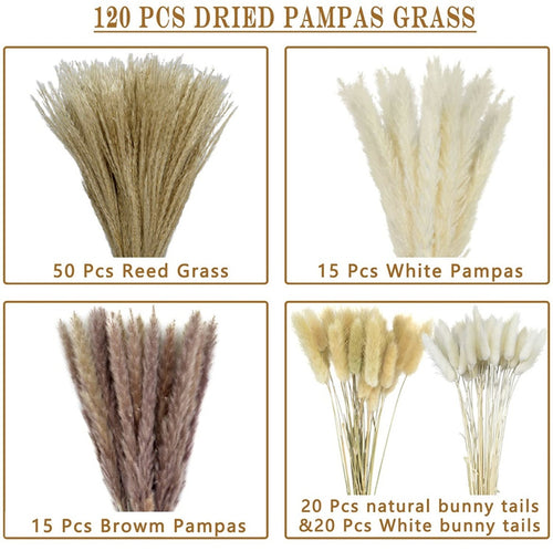 Dried Pampas Grass Bouquet – Natural Dried Flower Arrangement